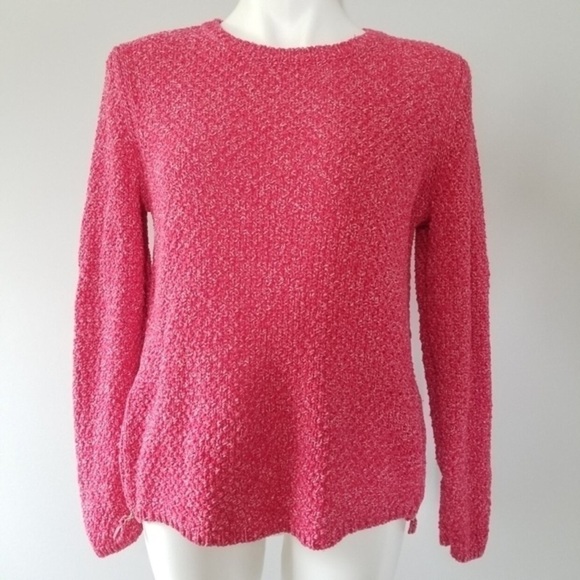 Women’s fuchsia/deep coral Talbots 1X petite thick and soft sweater W1 - Picture 1 of 9